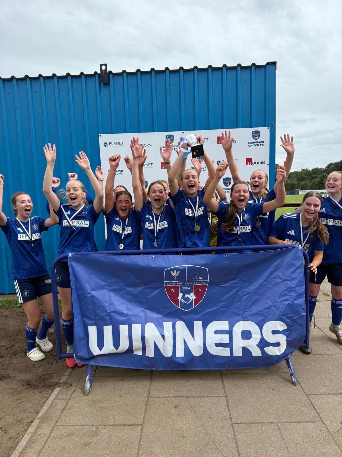 Crewe FC Jaguars U15 Girls Win Sandbach U15 Open Tournament